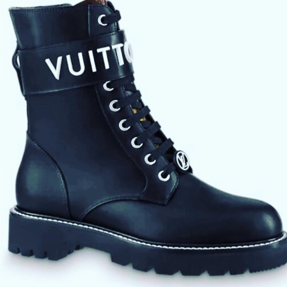 Gently Used-LV TERRITORY FLAT RANGER COMBAT BOOT SIZE 36 - Picture 2 of 14